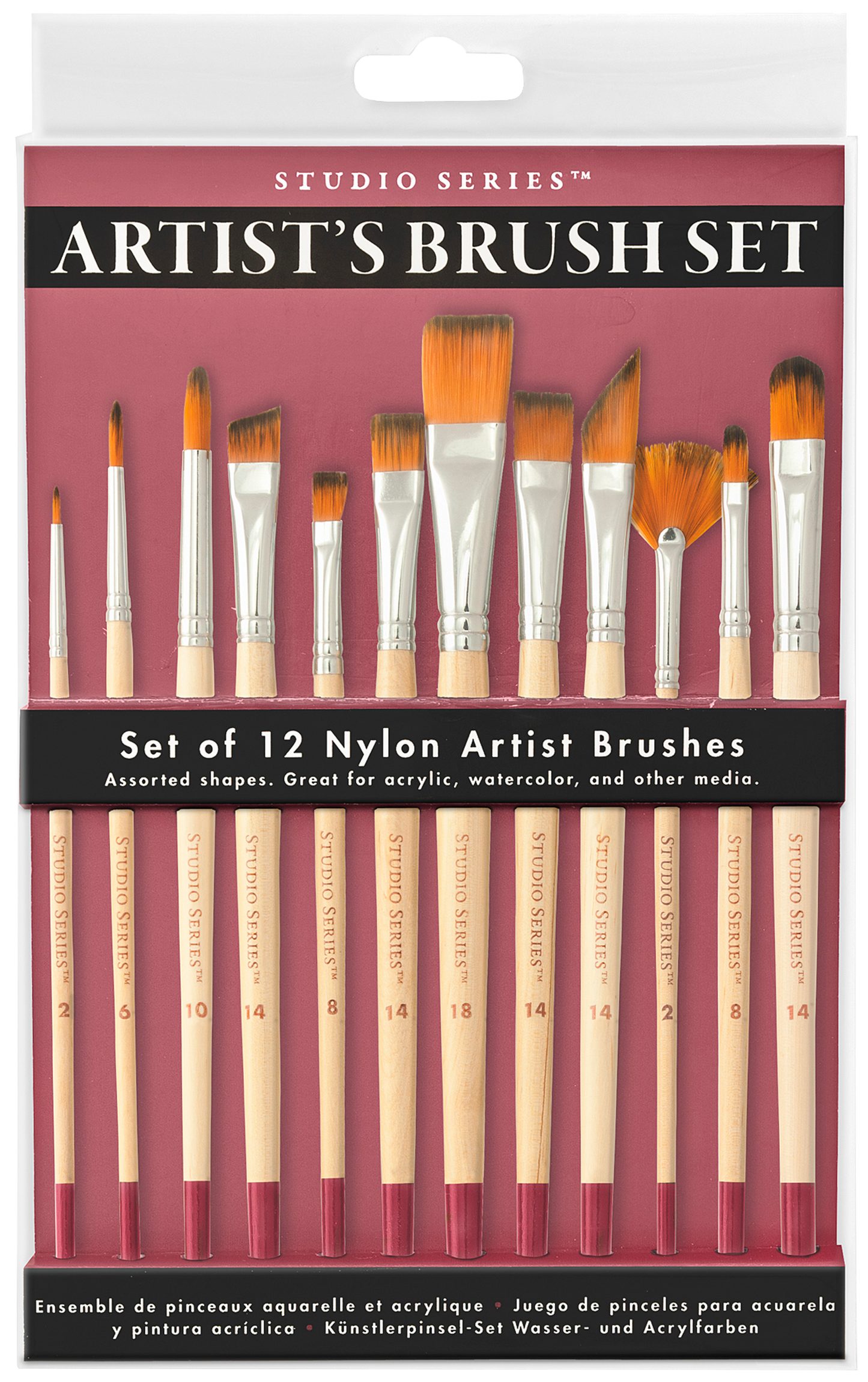 Studio Series Artist's Paintbrush Set of 12
