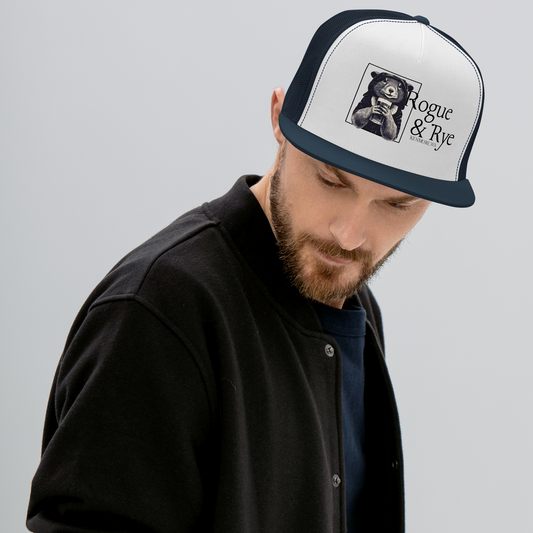 rogue trucker cap, squirrel rogue hat, Rogue & Rye DnD gear, mischievous character hat, cozy rpg cap, dnd trucker cap, fantasy tabletop apparel, rogue class hat, adjustable adventure cap, gamer headwear