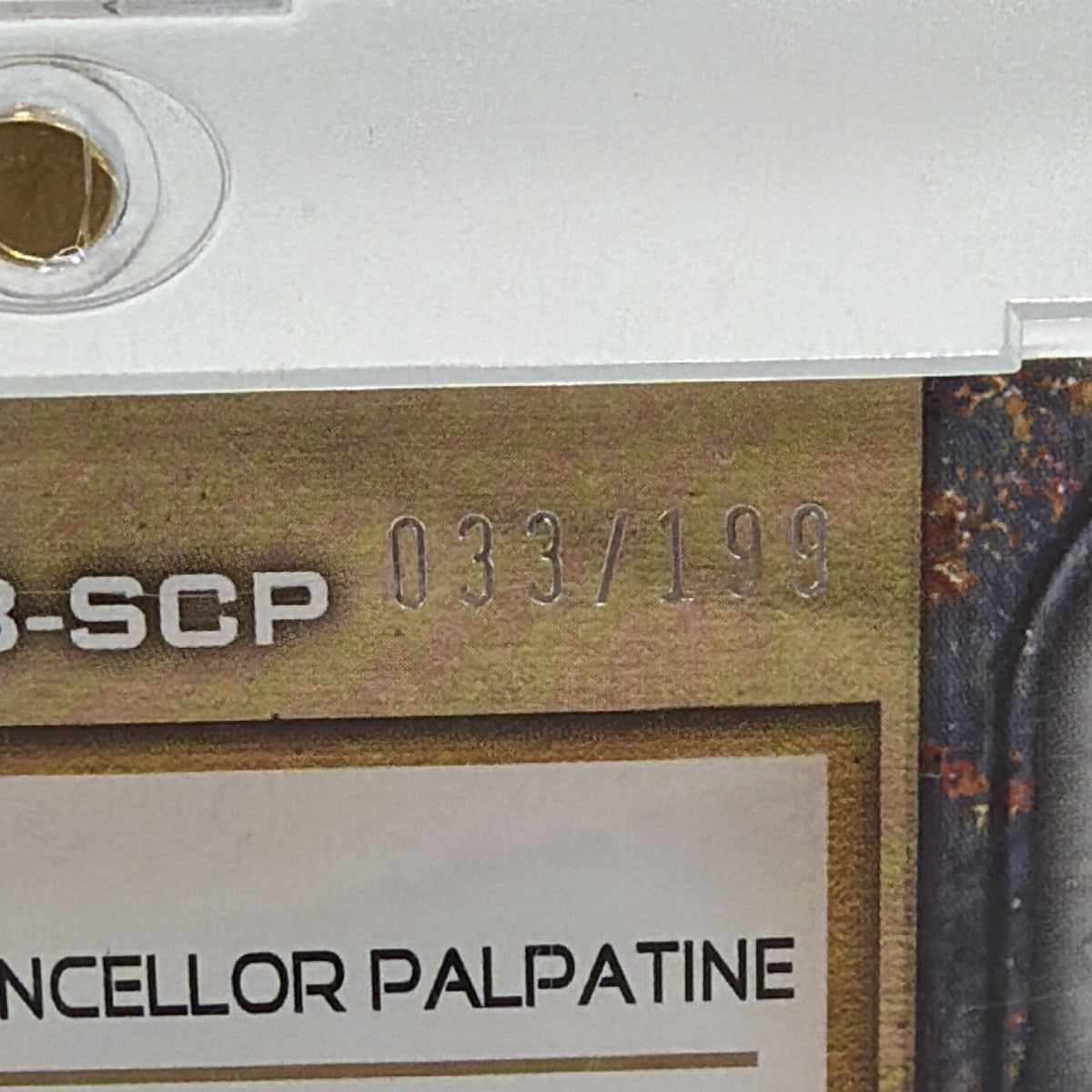 Topps 2012 Star Wars Bounty Patch Supreme Chancellor Palpatine PB-SCP 033/199