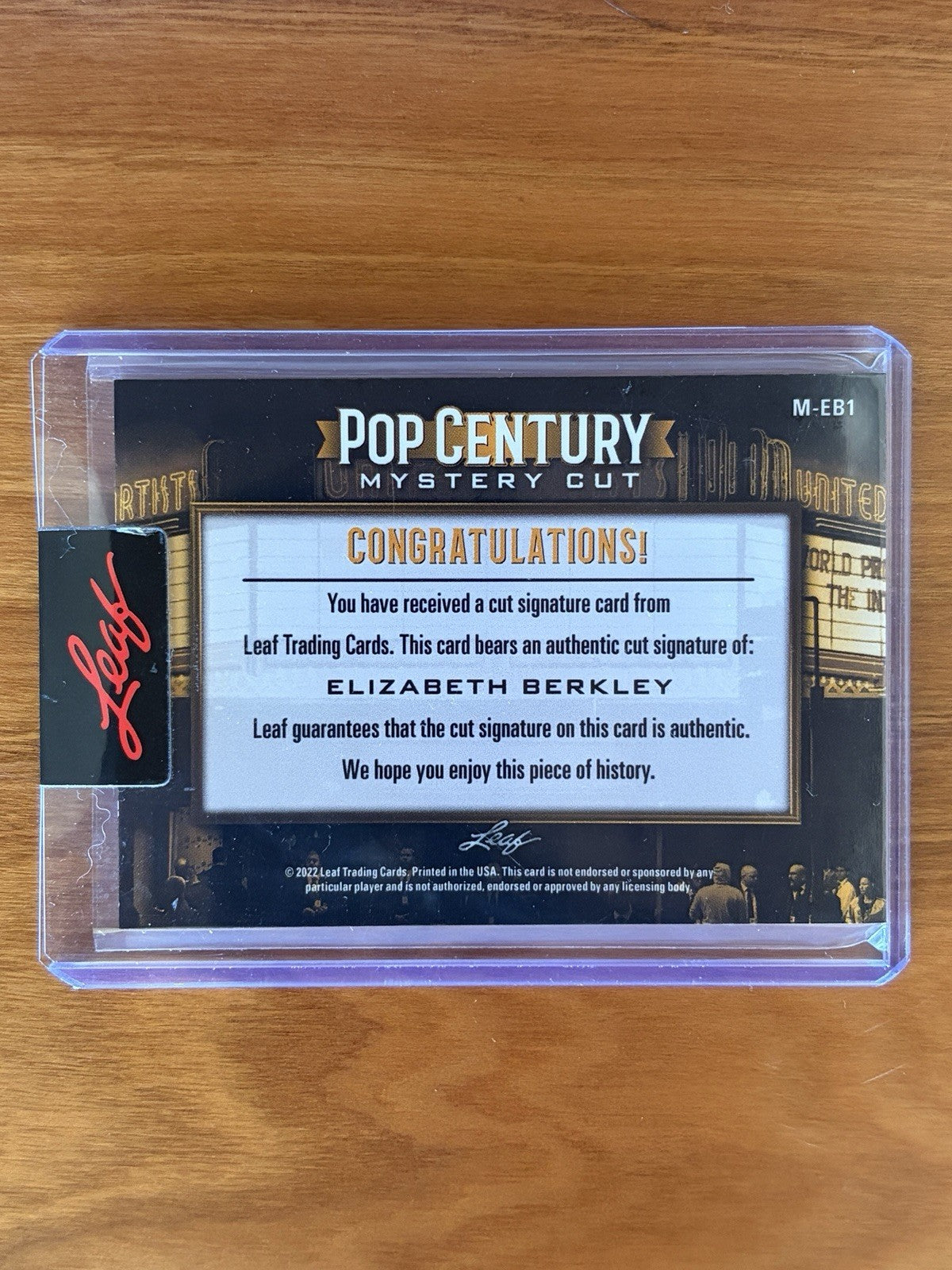 2022 Pop Century Elizabeth Berkeley Cut Autograph Auto