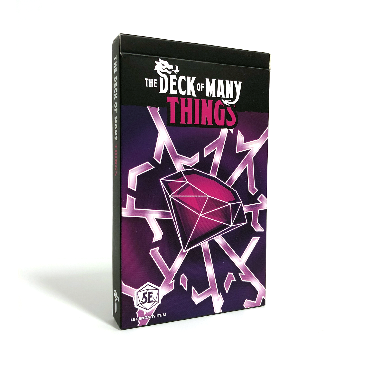 Deck of Many Things, Hit Point Press tarot cards, 23 card deck of many things, D&D 5e reference cards, Fool card, Avatar of Death card, blank encounter cards, 70mm x 120mm cards, linen stock, Dungeons and Dragons wondrous item