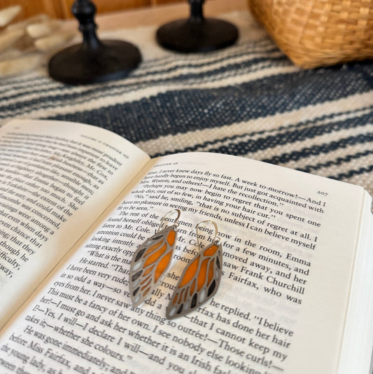 butterfly wing earrings, stained glass resin earrings, lightweight dangle earrings, nature inspired jewelry, butterfly jewelry for women, handmade resin earrings, stainless steel earrings, whimsical fashion accessories, gift for nature lovers, artisan butterfly earrings, unique statement earrings, everyday wear earrings, modern boho earrings, colorful resin earrings, forestcore jewelry, fairycore accessories, spring jewelry trends, handcrafted earrings USA, Rogue & Rye earrings