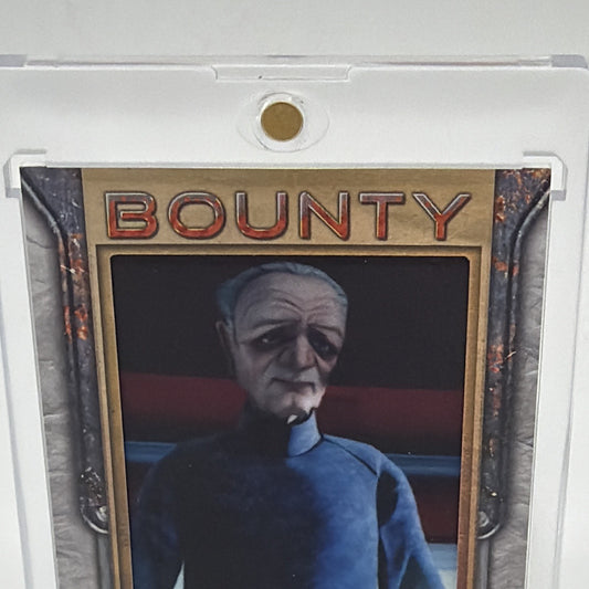 Front view of Supreme Chancellor Palpatine Commemorative Bounty Patch card #PB-SCP