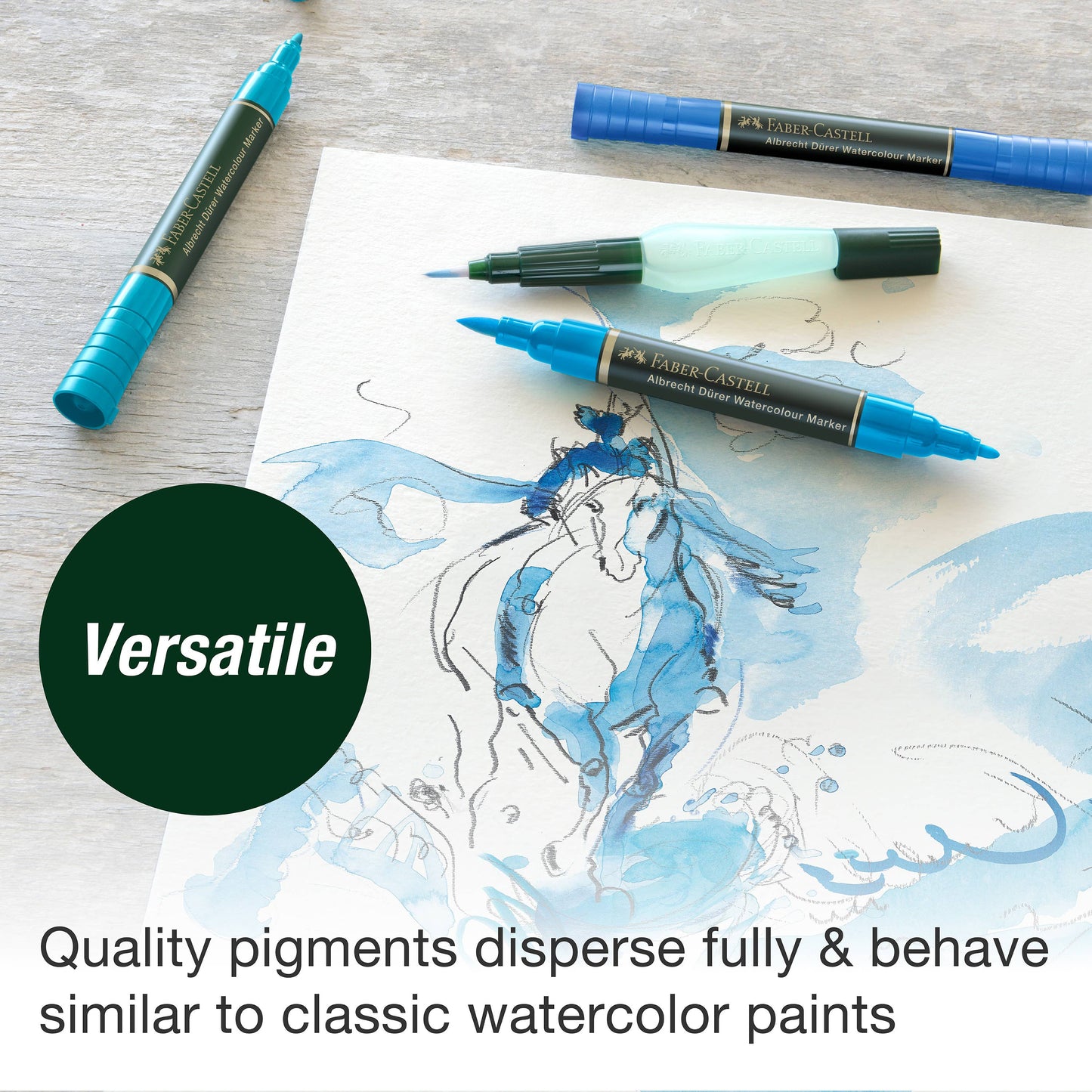 Albrecht Dürer watercolor markers, Faber-Castell artist markers, watercolor brush markers, dual tip watercolor pens, watercolor sketching tools, plein air art supplies, travel watercolor markers, water-soluble markers, watercolor markers for artists, professional art markers