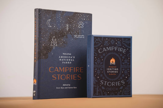 campfire stories deck, storytelling prompt cards, family campfire game, story cards for all ages, connection games for families, story starters deck, outdoor activity cards, camping conversation game, screen-free campfire fun, icebreaker card game, storytelling game for kids and adults, backyard game ideas, travel-friendly storytelling prompts, meaningful family activities, story game for group bonding