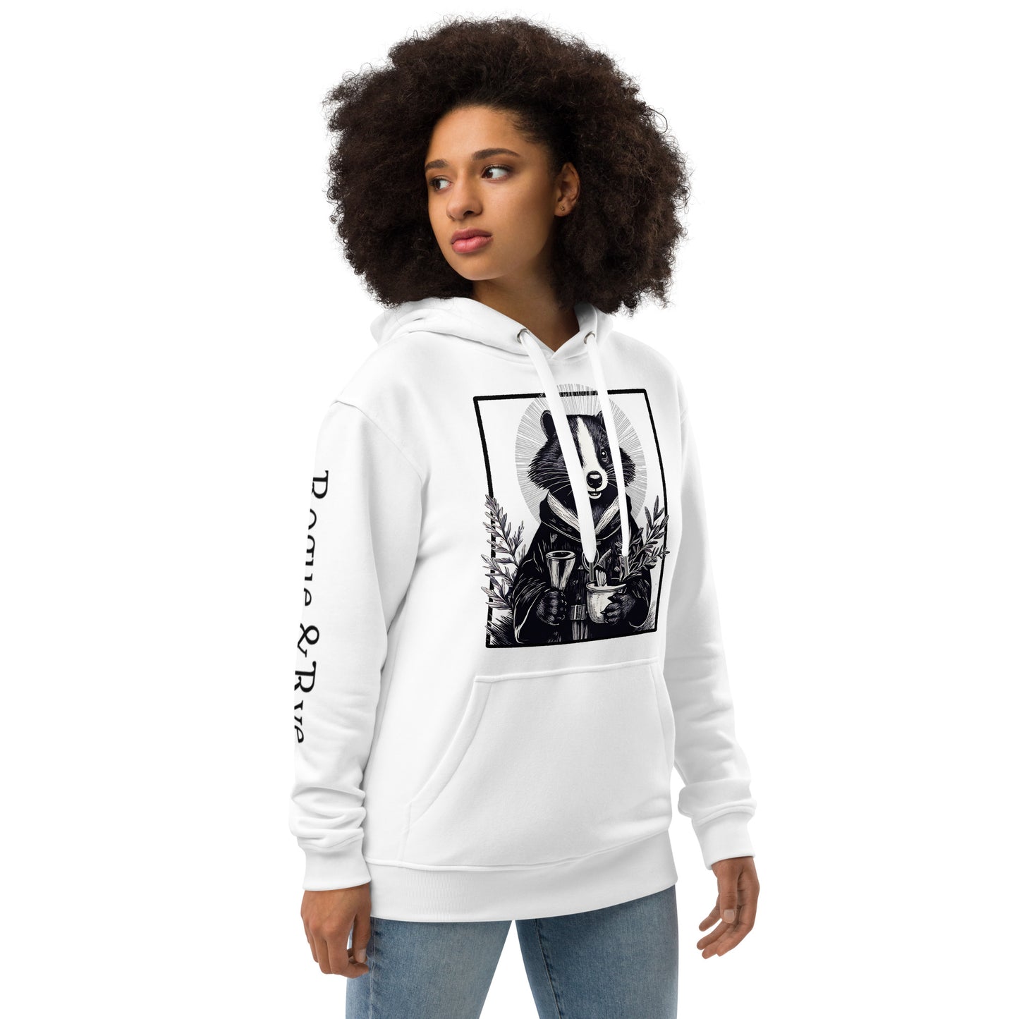 Cleric hoodie, eco-friendly RPG hoodie, organic cotton fantasy hoodie, D&D cleric apparel, unisex gamer hoodie, Rogue & Rye sweatshirt, recycled cotton hoodie, healing magic hoodie, premium RPG streetwear, ethical gamer fashion