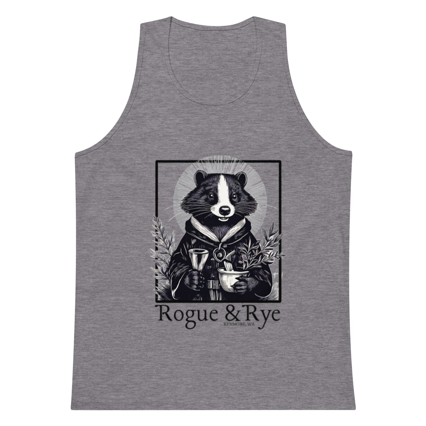 cleric tank top, rogue and rye premium tank, fantasy workout tank, unisex rpg tank top, soft cotton gamer tank, breathable cleric tank, dnd inspired tank shirt, relaxed fit roleplay apparel, sleeveless cotton fantasy tank, tabletop rpg clothing, lightweight cleric tank top, comfortable gaming shirt, nerdy fitness apparel