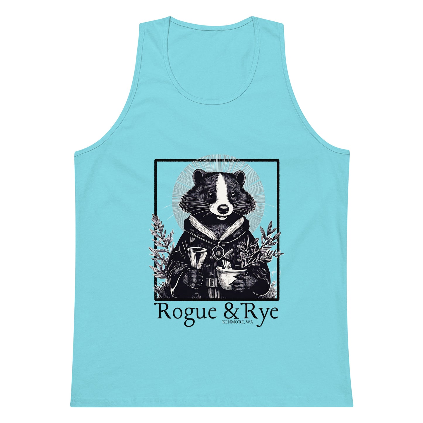 cleric tank top, rpg inspired apparel, rogue and rye clothing, unisex premium tank, fantasy character shirt, soft cotton workout tank, breathable summer tank, lightweight rpg tank top, gamer fitness apparel, relaxed fit tank, everyday wear for adventurers, fantasy inspired tank top