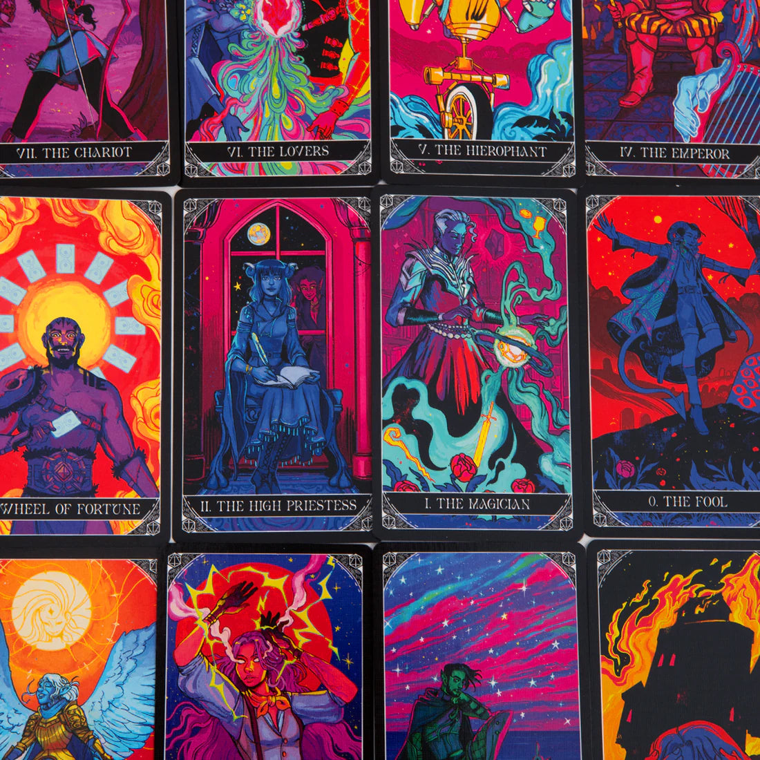 critical role tarot deck, exandria tarot cards, 10 year anniversary tarot, critical role arcana deck, wild magic tarot set, matt paquette design, taliesin jaffe tarot, james fenner tarot art, snow conrad card illustrations, critical role merch, tarot deck for critters, custom fantasy tarot cards, major arcana exandria, dnd themed tarot deck, critical role divination cards, tarot gift set with guidebook