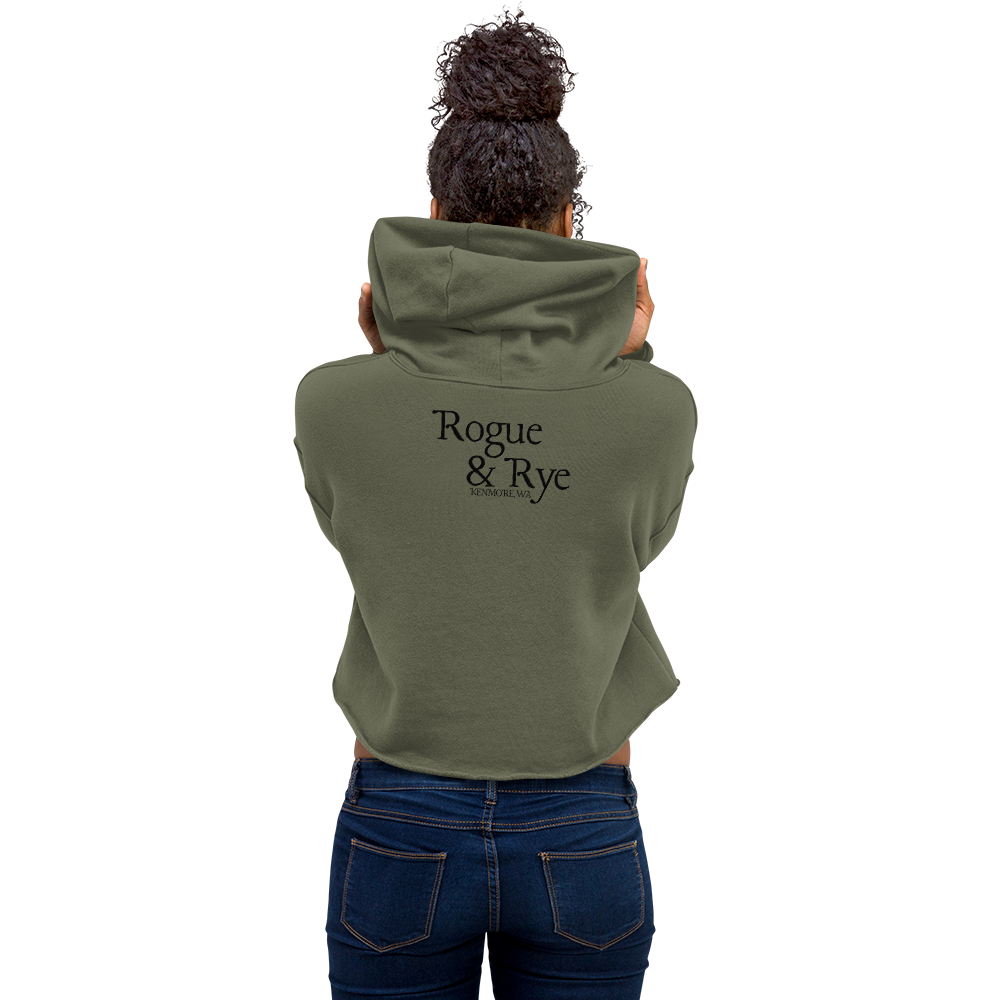 druid crop hoodie, cropped fantasy hoodie, RPG inspired hoodie, D&D druid fashion, women’s cropped hoodie, Rogue & Rye apparel, cozy nerdy hoodie, tabletop RPG hoodie, fantasy adventure clothing, druid character hoodie