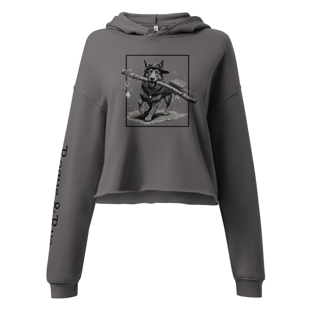 druid crop hoodie, cropped fantasy hoodie, RPG inspired hoodie, D&D druid fashion, women’s cropped hoodie, Rogue & Rye apparel, cozy nerdy hoodie, tabletop RPG hoodie, fantasy adventure clothing, druid character hoodie