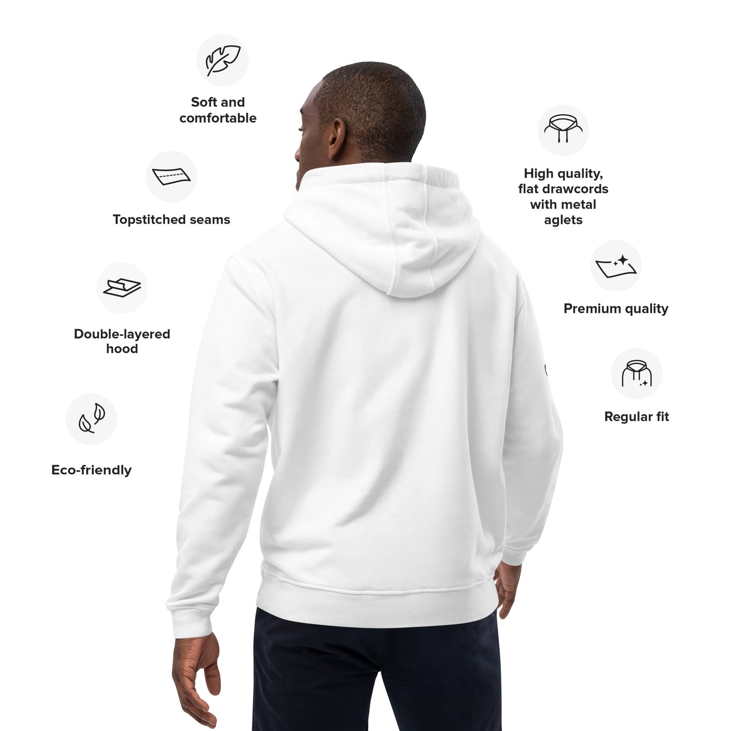 druid eco hoodie, organic cotton hoodie, RPG druid sweatshirt, D&D inspired eco hoodie, fantasy character hoodie, sustainable nerd fashion, unisex RPG hoodie, Rogue & Rye hoodie, environmentally friendly hoodie, adventure themed hoodie