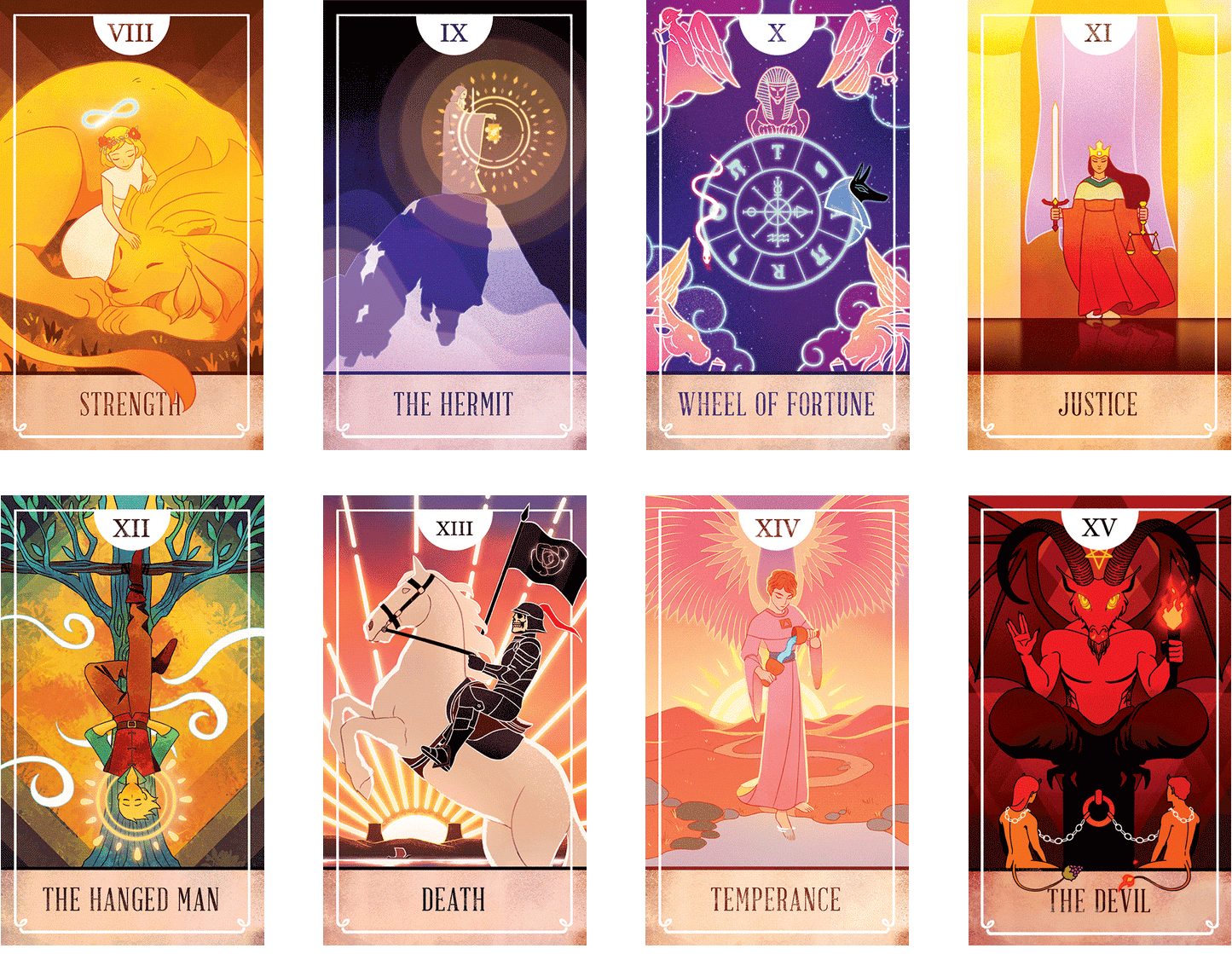 Fablemaker's Animated Tarot Deck, animated tarot cards, lenticular tarot deck, Hit Point Press tarot, tarot deck for DnD, 5E tarot cards, animated divination deck, Major and Minor Arcana animated, Fablemaker tarot for RPG, fantasy tarot deck, tarot for tabletop games, tarot with movement