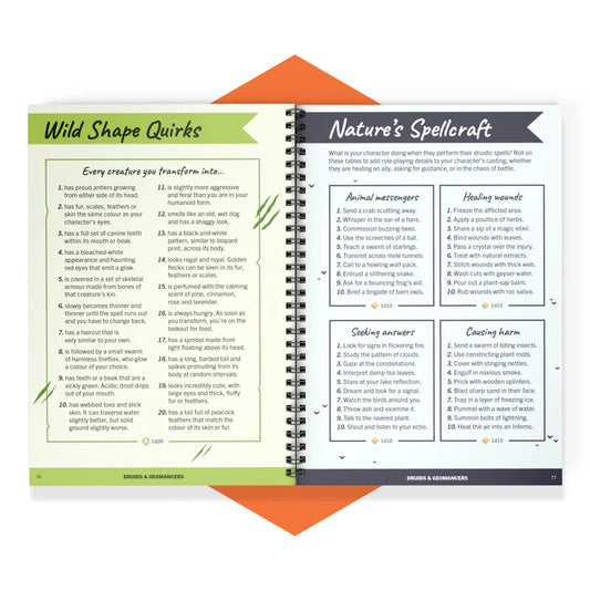 DnD character creation tool, fantasy RPG character kit, 5E character backstory generator, random tables for DnD, NPC generator for game masters, DnD player resource book, fantasy RPG character builder, unique traits for DnD characters, roleplay inspiration toolkit, character development for tabletop RPGs, Dungeons and Dragons class generator