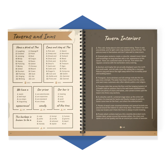 Game Master toolkit for DnD, RPG world-building tables, ENNIE award-winning RPG book, fantasy RPG encounter generator, critical hit and miss tables, DnD loot generator, random quest creator, immersive RPG storytelling tool, 5E Game Master resources, fantasy campaign toolkit