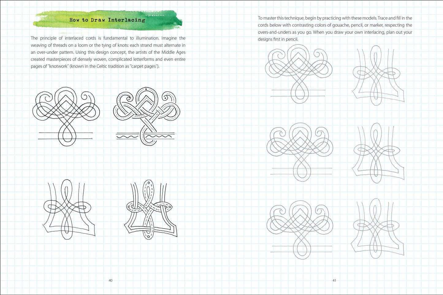 illuminated letters book, medieval art workbook, calligraphy and illumination guide, fantasy art sketchbook, illuminated lettering tutorial, Celtic knotwork drawing, illuminated alphabet practice, Jane Sullivan art book, medieval calligraphy for beginners, illuminated letter journal, how to draw illuminated letters, fantasy calligraphy book