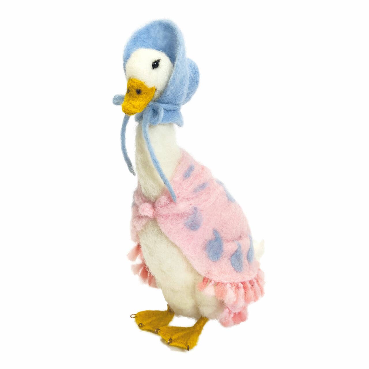 Jemima Puddle Duck needle felting kit, Beatrix Potter craft kit, handcrafted duck wool project, needle felt Jemima, 3D felting kit for adults, intermediate needle felting, Corriedale wool duck, The Crafty Kit Company Beatrix Potter, sustainable felting kit, gift for crafters and collectors