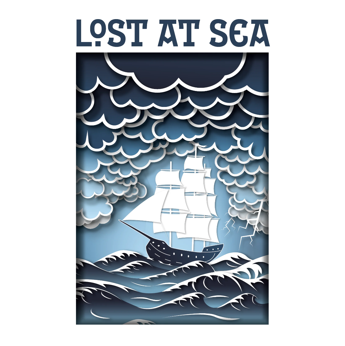 lost at sea solo TTRPG, nautical solo RPG, maritime roleplaying game, seafaring adventure tabletop game, solo journaling RPG sea, survival at sea board game RPG, ocean-themed TTRPG, multiplayer maritime RPG, solo RPG with character sheets, nautical dice roleplaying game