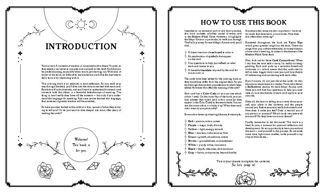 modern witch tarot coloring book, Lisa Sterle tarot art, witchy coloring book, tarot deck companion book, diverse witchcraft imagery, coloring book for witches, modern feminist tarot, interactive tarot workbook, modern witchcraft guide, tarot journal and coloring, flexibound tarot book, tarot and color symbolism, tarot reflection book, tarot for beginners and enthusiasts