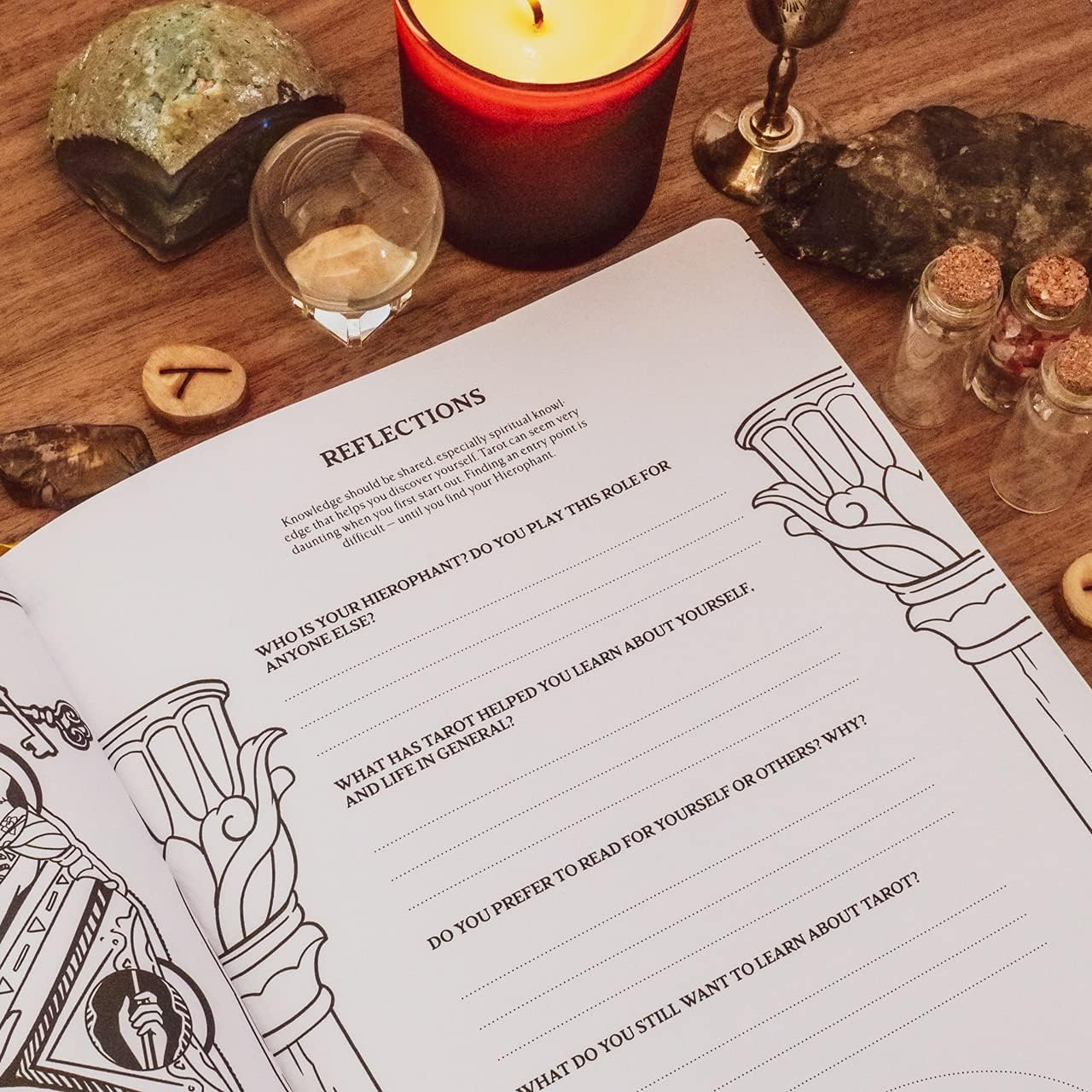 modern witch tarot coloring book, Lisa Sterle tarot art, witchy coloring book, tarot deck companion book, diverse witchcraft imagery, coloring book for witches, modern feminist tarot, interactive tarot workbook, modern witchcraft guide, tarot journal and coloring, flexibound tarot book, tarot and color symbolism, tarot reflection book, tarot for beginners and enthusiasts