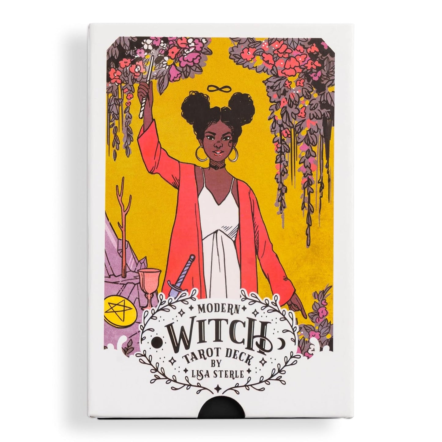 modern witch tarot deck, Lisa Sterle tarot, contemporary tarot cards, feminist tarot deck, inclusive tarot deck, 21st century witchcraft, diverse tarot imagery, modern tarot guidebook, vibrant tarot art, empowering tarot deck, witchy tarot set, tarot for self-discovery, LGBTQ+ inclusive tarot, contemporary archetype tarot, tarot with hardcover guidebook