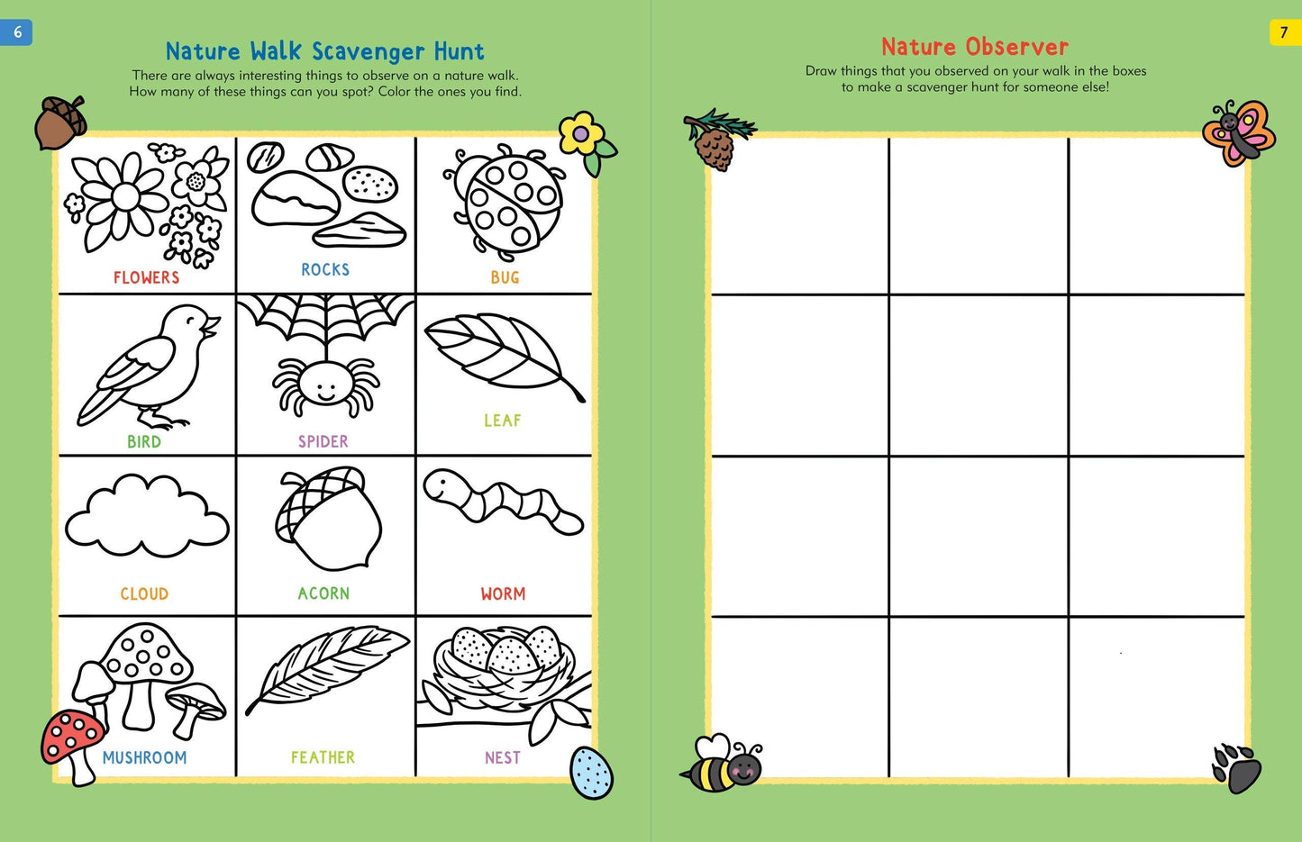 nature activity book for kids, outdoor learning workbook, STEM nature activities, kids nature journal, backyard science book, nature crafts and games, educational activity book ages 5+, forest school supplies, kids nature observation, animal tracks activity book, leaf identification for kids, bird watching activities, kids field notebook, homeschool nature curriculum