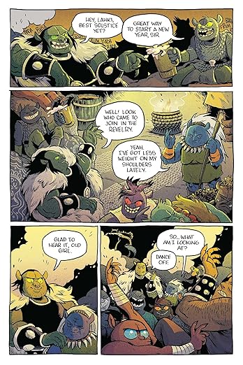 ORCS! The Curse, Christine Larsen graphic novel, fantasy comic series, ORCS comic book, underdog heroes fantasy, Drod One-Eye, necromancer comic villain, Pez and the Elves, fantasy adventure graphic novel, Adventure Time artist comic, ORCS! Volume 2