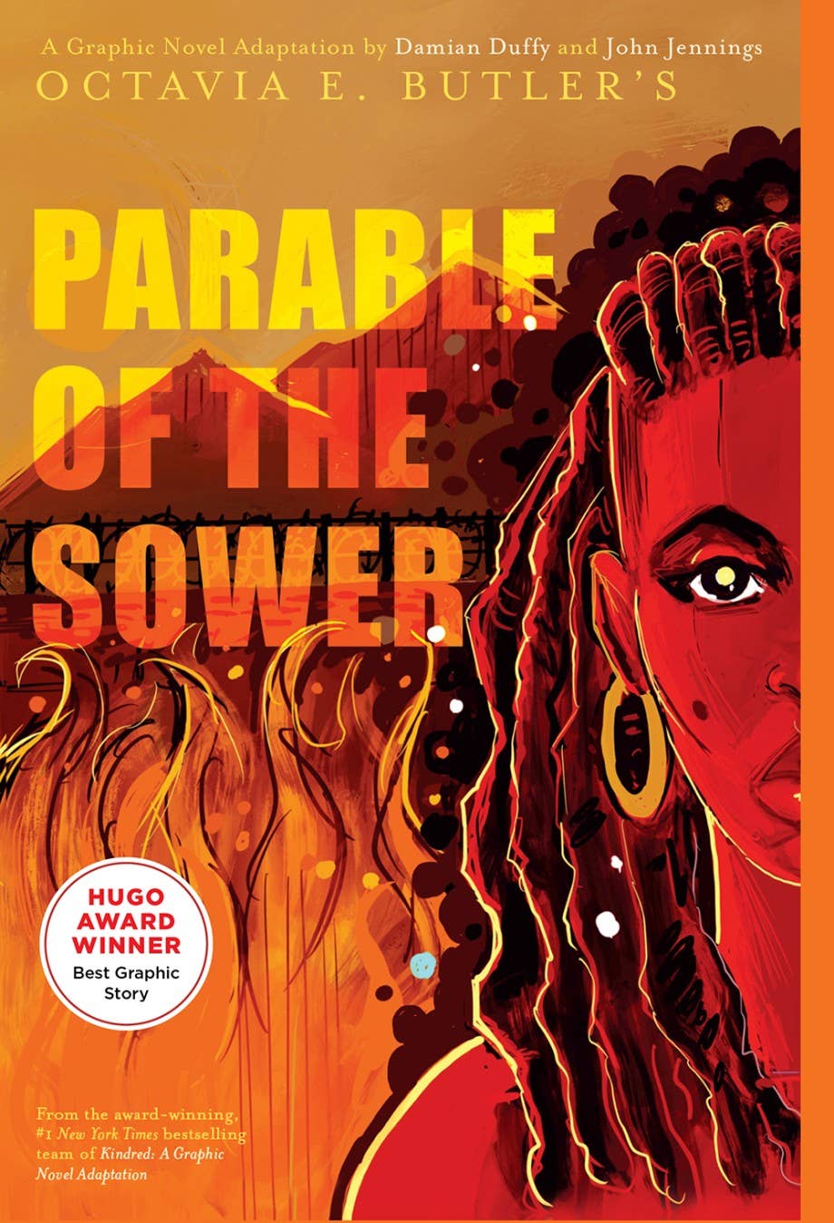Parable of the Sower graphic novel, Octavia Butler graphic novel adaptation, ABRAMS Books Octavia Butler, dystopian graphic novel, Hugo Award graphic story, 2024 dystopian fiction, visionary sci-fi classic, Damian Duffy John Jennings adaptation, Parable of the Sower illustrated edition, Octavia E. Butler comics, bestselling graphic novel, adult graphic novels, literary graphic adaptations, sci-fi gift ideas, speculative fiction books, inclusive publishers, sci-fi trilogy pairing, Kindred graphic novel compa