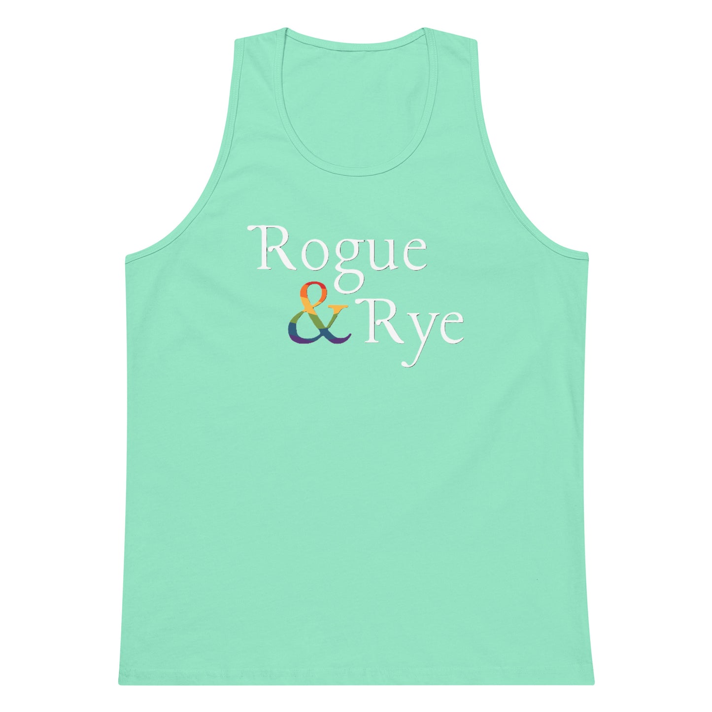 and pride tank top, premium lgbtq tank, inclusive pride apparel, rogue and rye pride collection, queer and strong tank, soft cotton pride tank, sleeveless inclusive shirt, lgbtq movement wear, outright international donation, love without limits tank, roomy fit pride tank, gender inclusive pride gear, drop armhole tank, midweight cotton tank, pride activewear, complex identity pride shirt, rogue and rye tank top