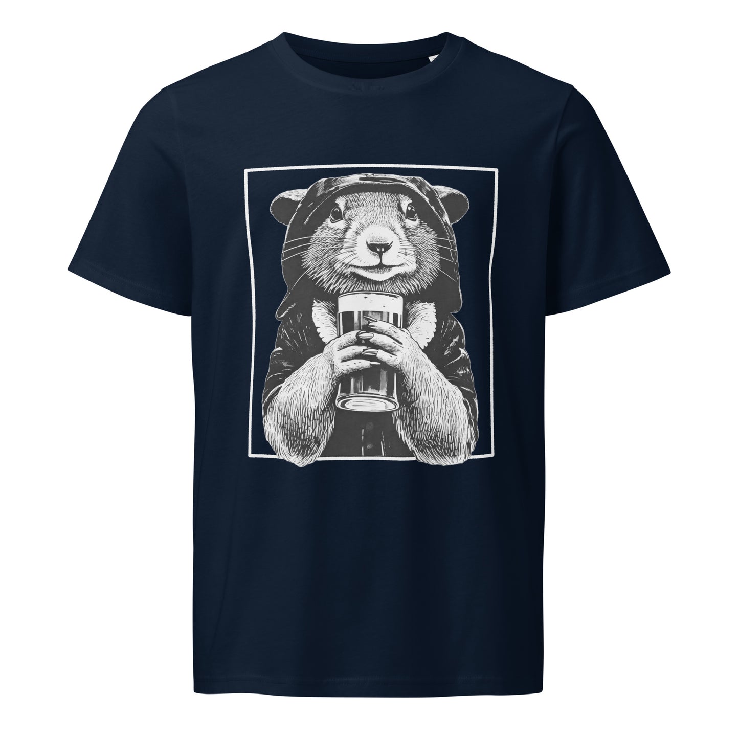 rogue squirrel t-shirt, organic cotton fantasy tee, unisex rpg shirt, dark color adventurer shirt, sustainable gaming apparel, eco-friendly rogue shirt, breathable fantasy t-shirt, rogue and rye clothing, mischief-inspired organic tee, medieval rogue style shirt