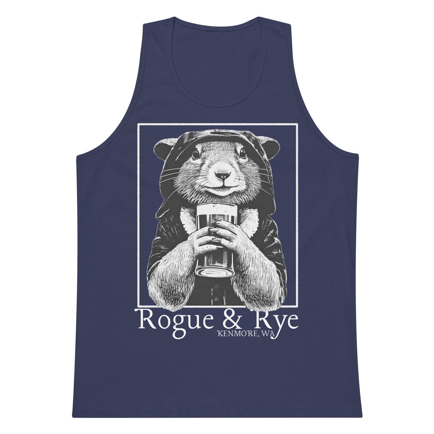 rogue tank top, dark fantasy tank, rpg unisex apparel, rogue and rye clothing, sleeveless gaming shirt, premium cotton tank, relaxed fit workout top, fantasy character tank, soft durable tank for adventurers, gamer fashion, medieval inspired tank
