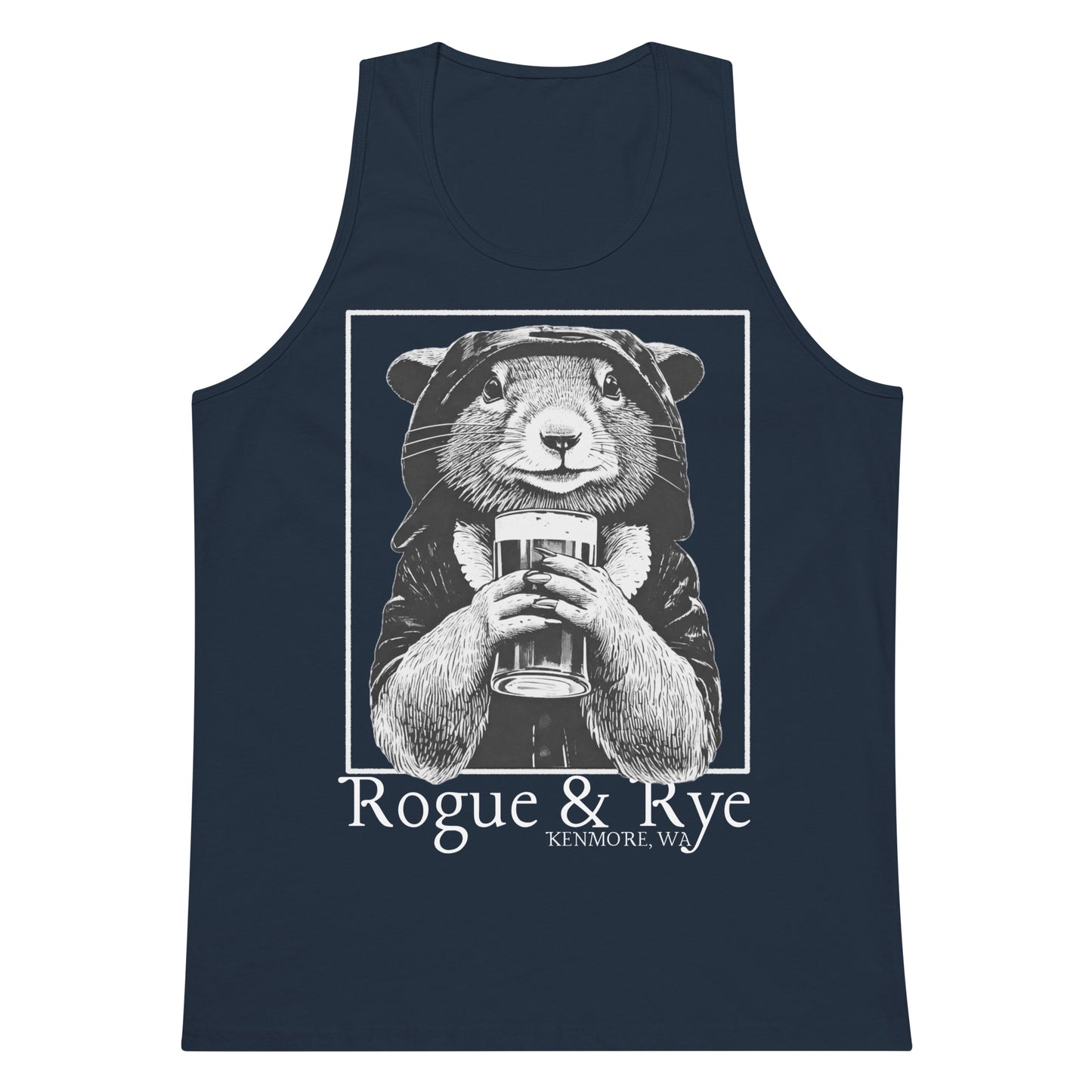 rogue tank top, dark fantasy tank, rpg unisex apparel, rogue and rye clothing, sleeveless gaming shirt, premium cotton tank, relaxed fit workout top, fantasy character tank, soft durable tank for adventurers, gamer fashion, medieval inspired tank