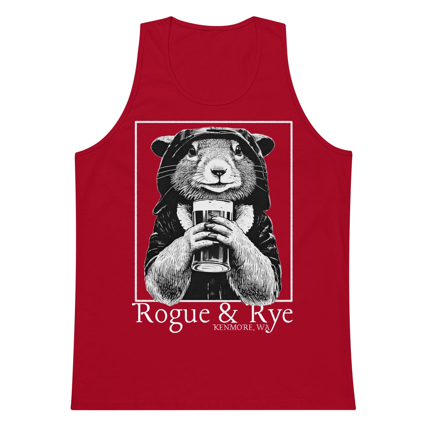 rogue tank top, dark fantasy tank, rpg unisex apparel, rogue and rye clothing, sleeveless gaming shirt, premium cotton tank, relaxed fit workout top, fantasy character tank, soft durable tank for adventurers, gamer fashion, medieval inspired tank