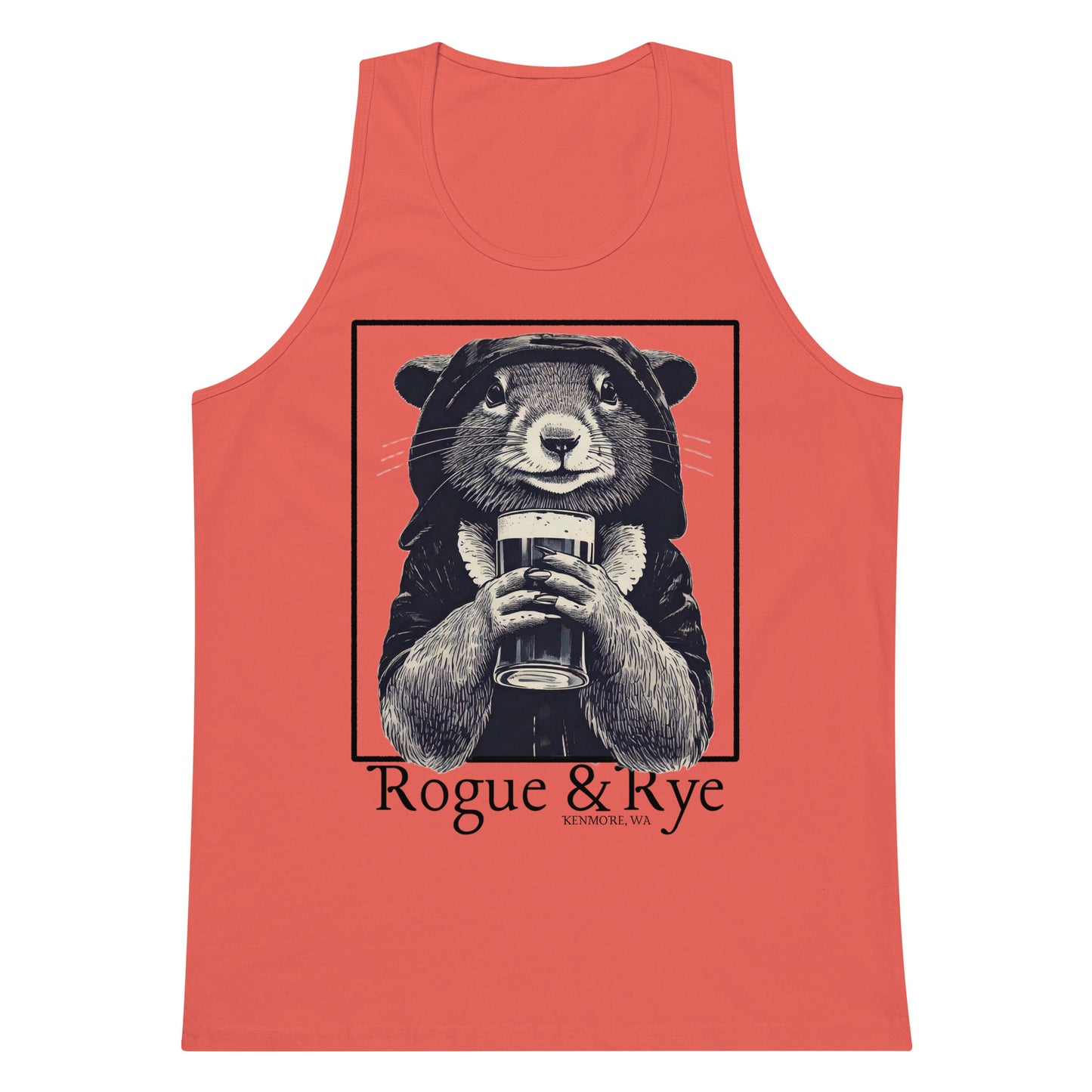 rogue tank top, light color fantasy tank, unisex gaming apparel, sleeveless rpg shirt, rogue and rye clothing, premium cotton tank, relaxed fit summer tank, fantasy workout wear, soft breathable tank for gamers, medieval rogue aesthetic, adventure-ready tank