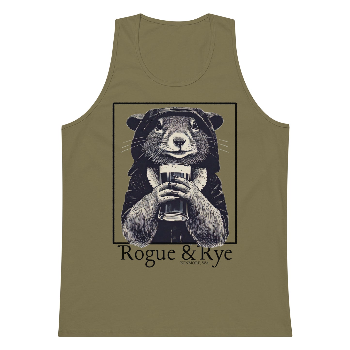 rogue tank top, light color fantasy tank, unisex gaming apparel, sleeveless rpg shirt, rogue and rye clothing, premium cotton tank, relaxed fit summer tank, fantasy workout wear, soft breathable tank for gamers, medieval rogue aesthetic, adventure-ready tank