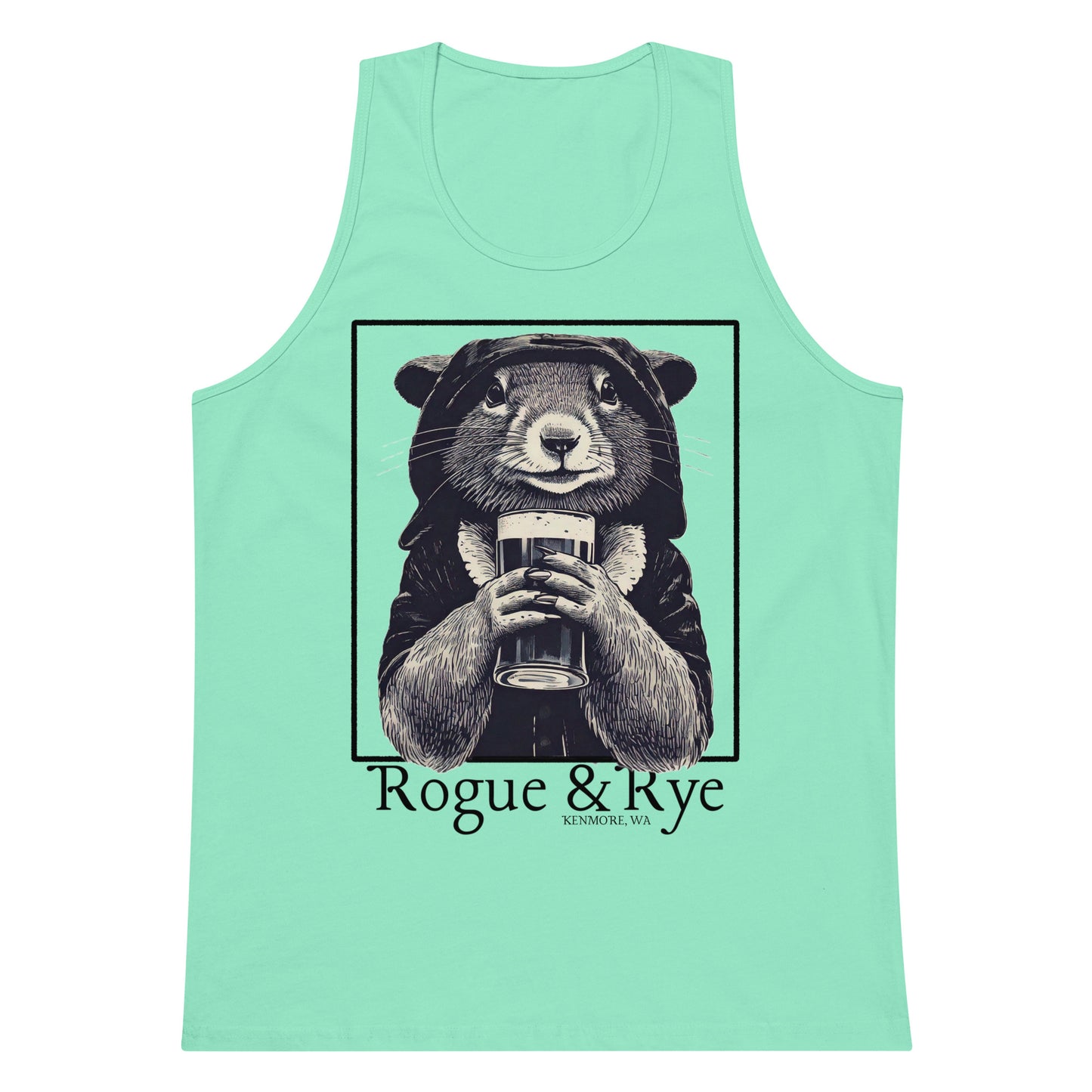 rogue tank top, light color fantasy tank, unisex gaming apparel, sleeveless rpg shirt, rogue and rye clothing, premium cotton tank, relaxed fit summer tank, fantasy workout wear, soft breathable tank for gamers, medieval rogue aesthetic, adventure-ready tank