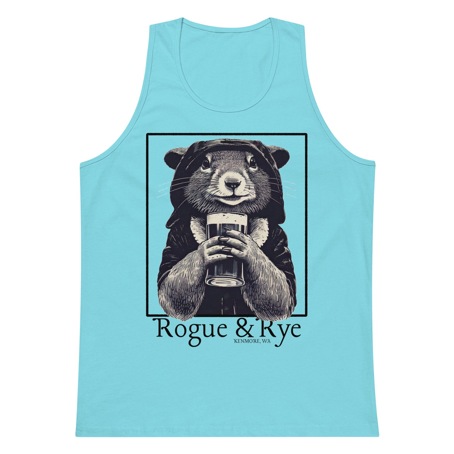 rogue tank top, light color fantasy tank, unisex gaming apparel, sleeveless rpg shirt, rogue and rye clothing, premium cotton tank, relaxed fit summer tank, fantasy workout wear, soft breathable tank for gamers, medieval rogue aesthetic, adventure-ready tank