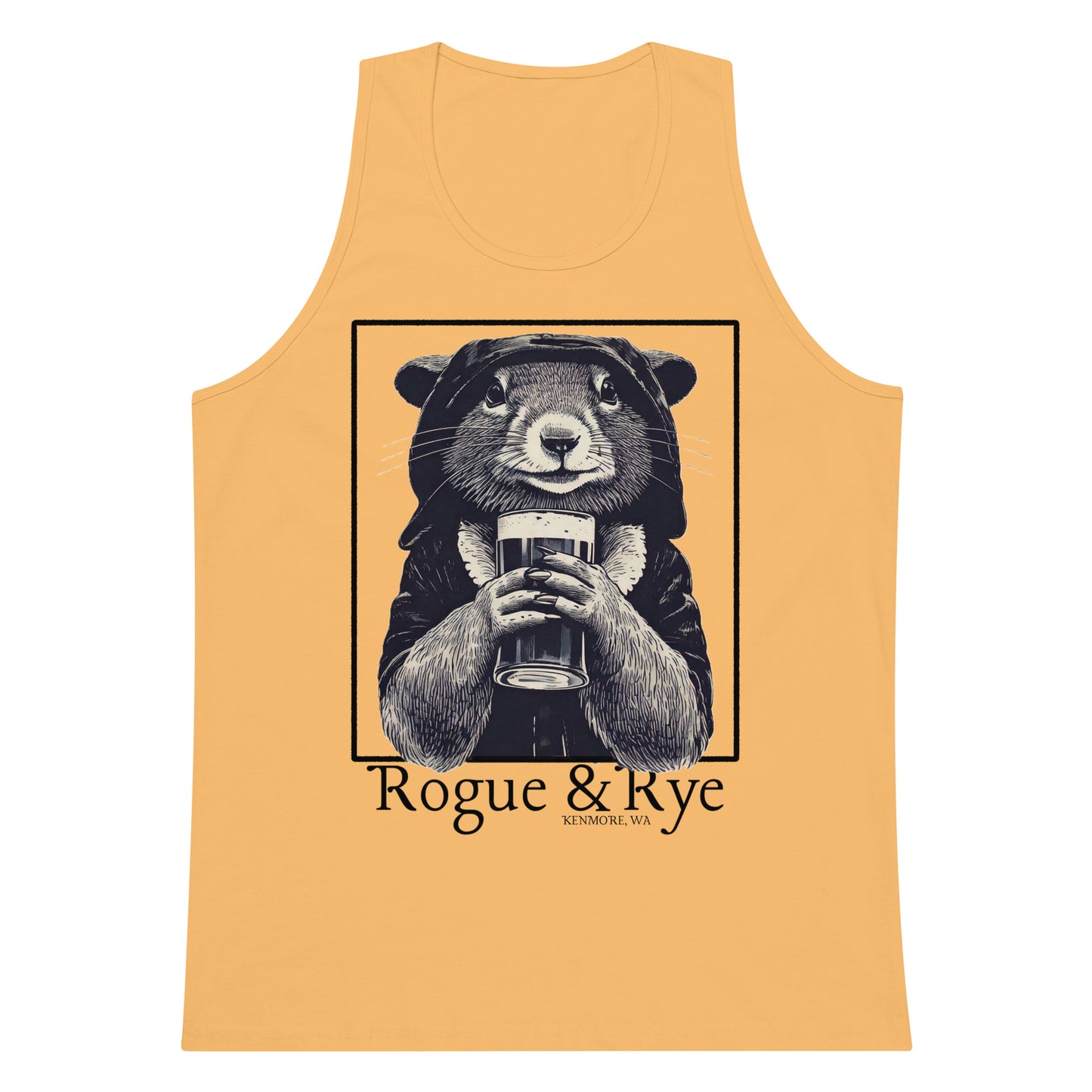 rogue tank top, light color fantasy tank, unisex gaming apparel, sleeveless rpg shirt, rogue and rye clothing, premium cotton tank, relaxed fit summer tank, fantasy workout wear, soft breathable tank for gamers, medieval rogue aesthetic, adventure-ready tank