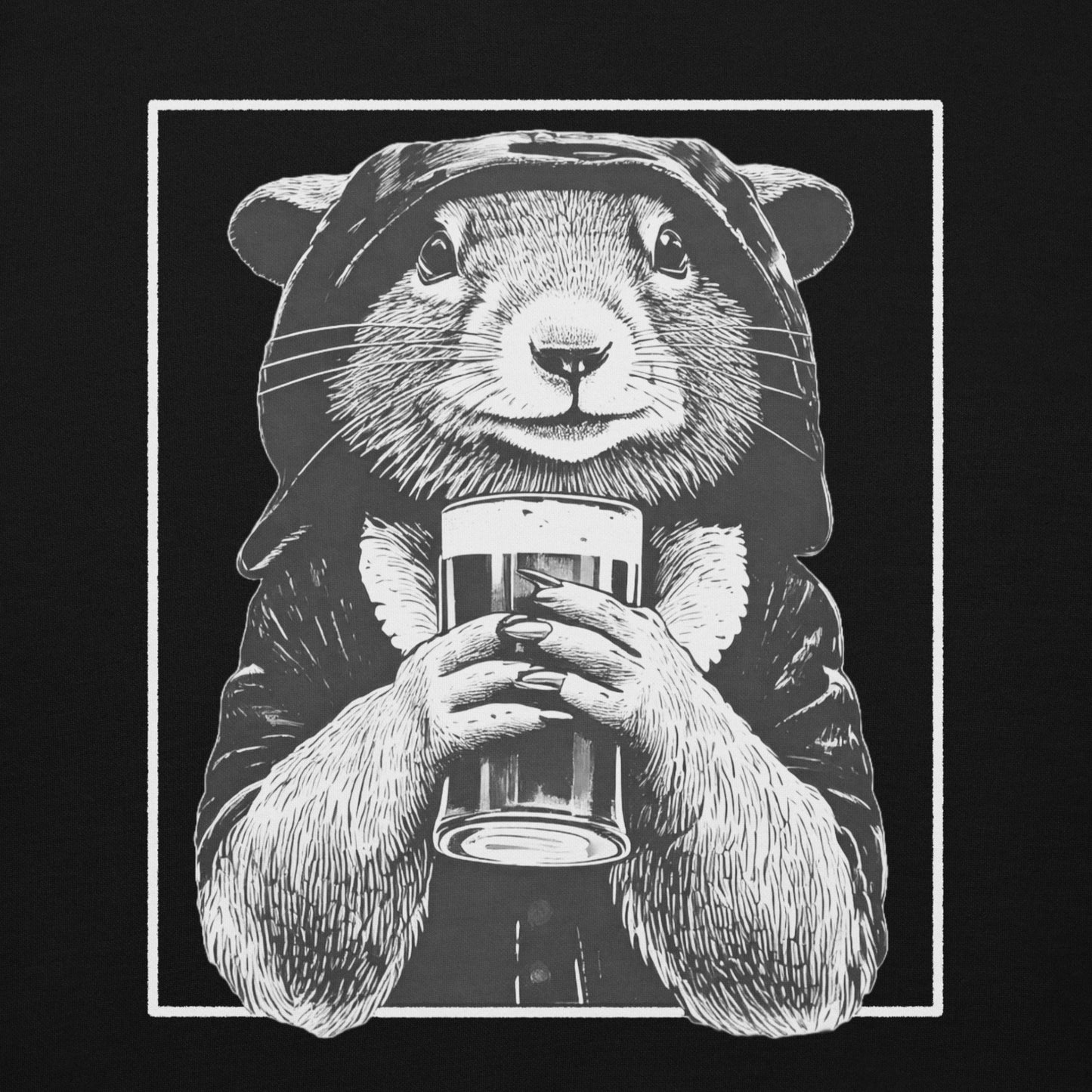 rogue and rye hoodie, squirrel rogue hoodie, unisex fantasy hoodie, rpg gamer hoodie, cozy dnd hoodie, rogue character sweatshirt, dark cotton hoodie for gamers, adventure themed apparel, nerdy streetwear hoodie, rogue and rye merch