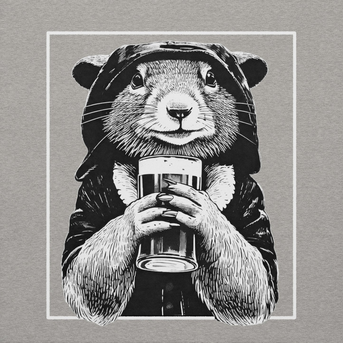rogue and rye hoodie, squirrel rogue hoodie, unisex fantasy hoodie, rpg gamer hoodie, cozy dnd hoodie, rogue character sweatshirt, dark cotton hoodie for gamers, adventure themed apparel, nerdy streetwear hoodie, rogue and rye merch