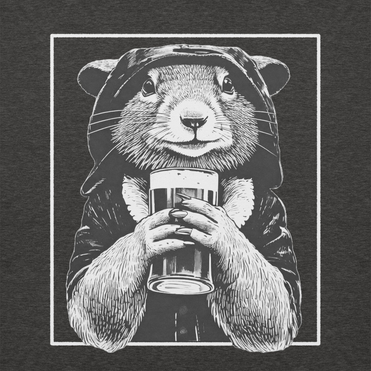 rogue and rye hoodie, squirrel rogue hoodie, unisex fantasy hoodie, rpg gamer hoodie, cozy dnd hoodie, rogue character sweatshirt, dark cotton hoodie for gamers, adventure themed apparel, nerdy streetwear hoodie, rogue and rye merch