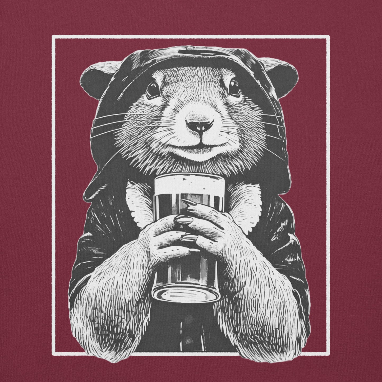 rogue and rye hoodie, squirrel rogue hoodie, unisex fantasy hoodie, rpg gamer hoodie, cozy dnd hoodie, rogue character sweatshirt, dark cotton hoodie for gamers, adventure themed apparel, nerdy streetwear hoodie, rogue and rye merch
