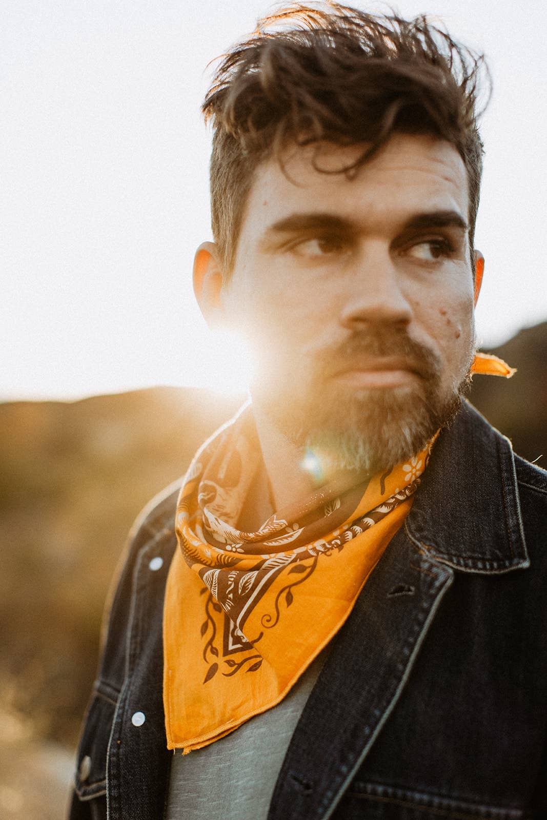 The Free Spirit Bandana by Bandits Bandanas features original artwork by Sam Dunn and is crafted from GOTS-certified, sustainably sourced organic cotton. Fair Trade Certified and ultra-soft, this 21" × 21" bandana is designed for everyday wear—styled at the neck, in the hair, or tied to a favorite bag. Each purchase gives back, with 10% of proceeds supporting Parkinson’s UK, making it a meaningful, artist-driven accessory designed to be lived in.