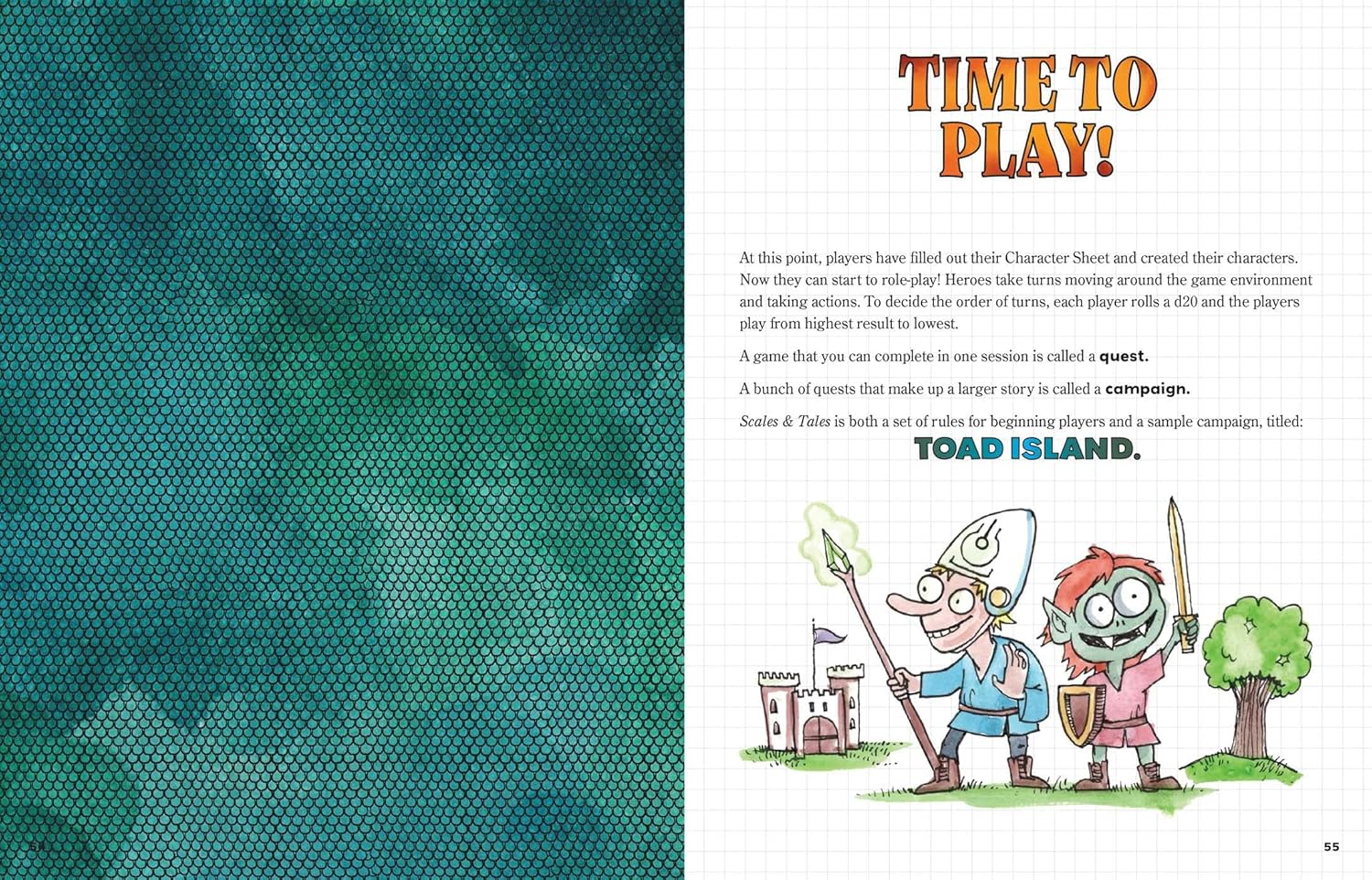 Scales & Tales RPG, Kevin Sherry RPG book, kids role-playing game, beginner RPG for families, tabletop RPG for children, RPG activity book, how to play RPGs for kids, fantasy adventure for young players, RPG storytelling book for families, parent-friendly RPG guide