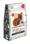 Sleepy fawn needle felting kit, woodland animal craft kit, beginner 3D needle felting, deer and robin felting kit, The Crafty Kit Company Scotland, Corriedale wool craft kit, sustainable needle felting, relaxing DIY animal project, handmade woodland decor, felted fawn gift idea