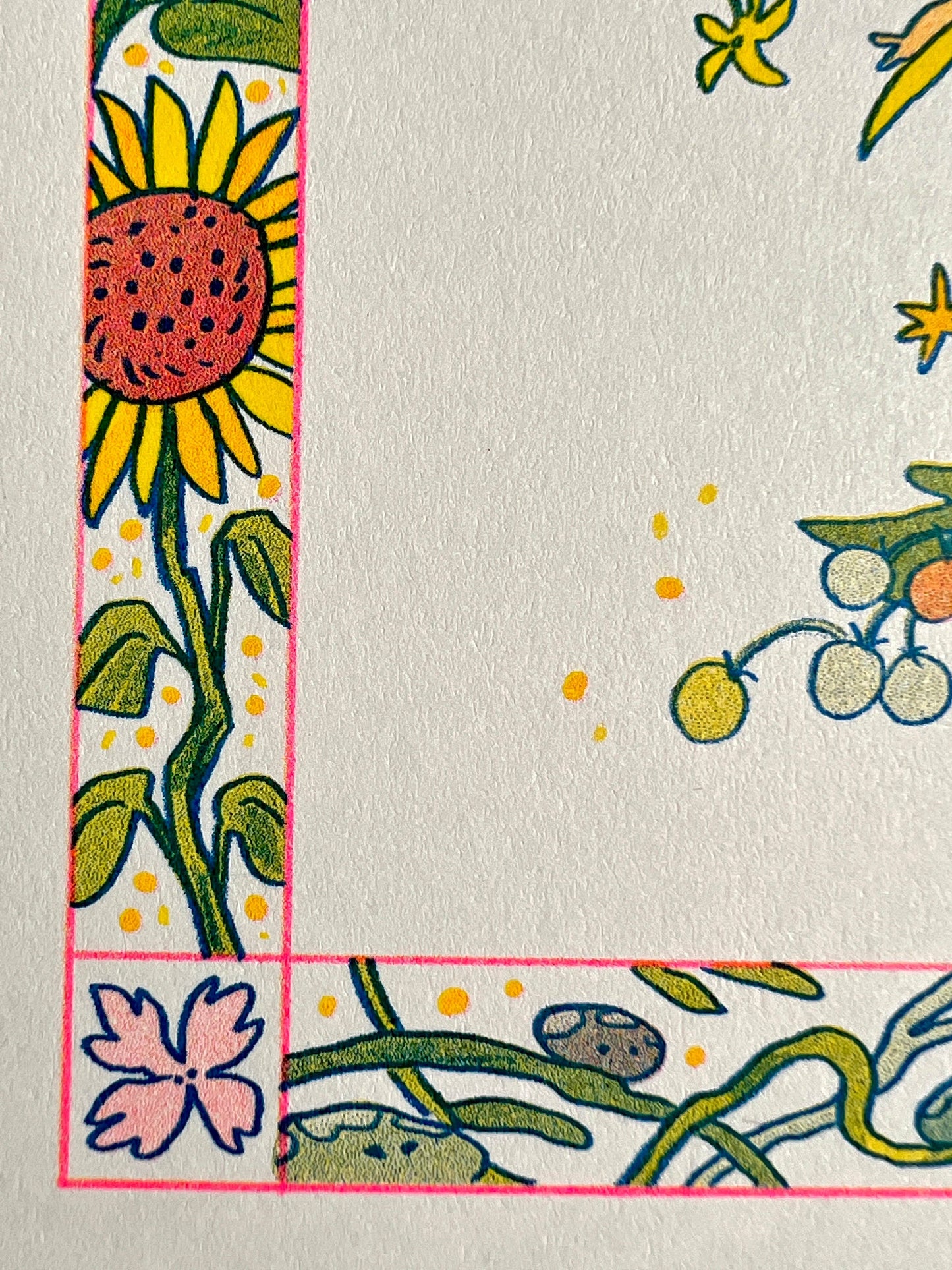 Sunflower Fairy Riso Print, Natalie Andrewson