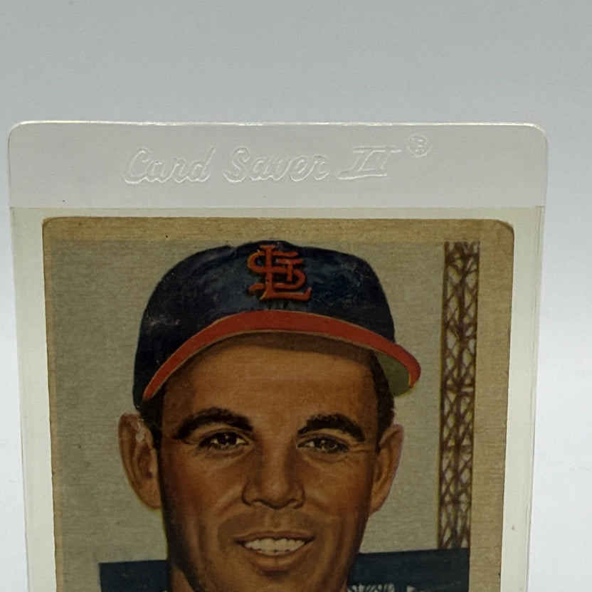 Close-up of Harry Lowrey illustrated portrait wearing a St. Louis Cardinals cap