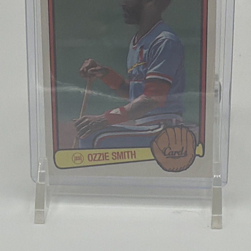 Detail view showing condition of 1983 Donruss Ozzie Smith #120 card