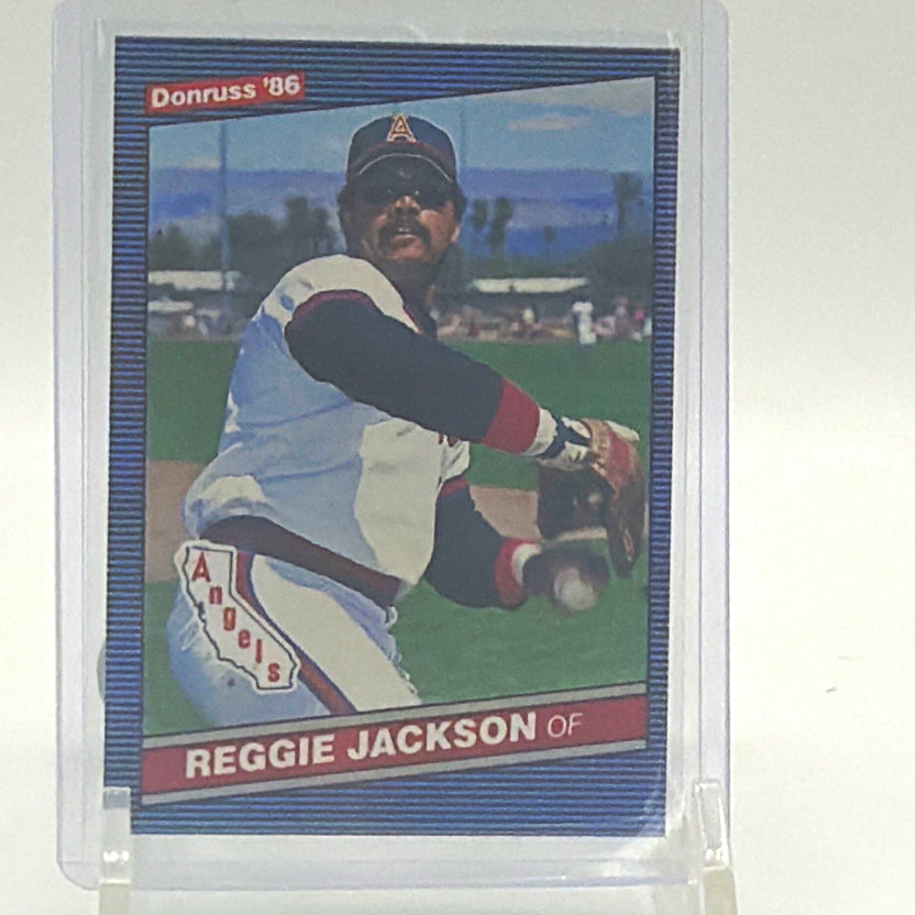 1986 Donruss Reggie Jackson #377 California Angels baseball card front