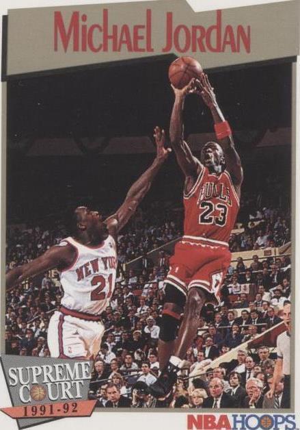 Alternate front photograph of Michael Jordan Supreme Court #455 trading card